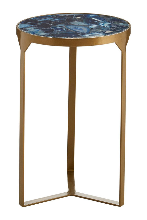 Vizzini Round Agate Side Table - Canwell Interiors Limited - Xshowhome