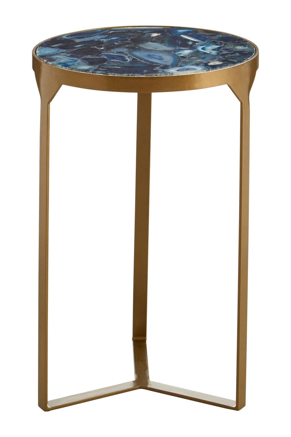 Vizzini Round Agate Side Table - XShowhome Limited - Xshowhome