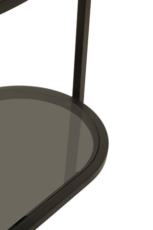 Vogue Five Tier Black Shelf Unit - Canwell Interiors Limited - Xshowhome