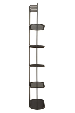 Vogue Five Tier Black Shelf Unit - Canwell Interiors Limited - Xshowhome