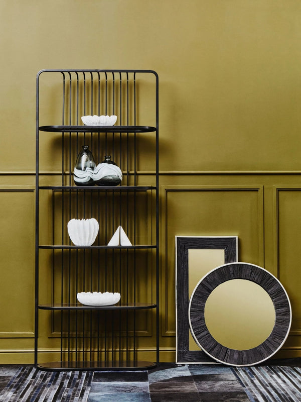 Vogue Five Tier Black Shelf Unit - XShowhome Limited - Xshowhome