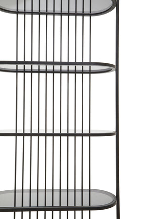 Vogue Five Tier Black Shelf Unit - XShowhome Limited - Xshowhome