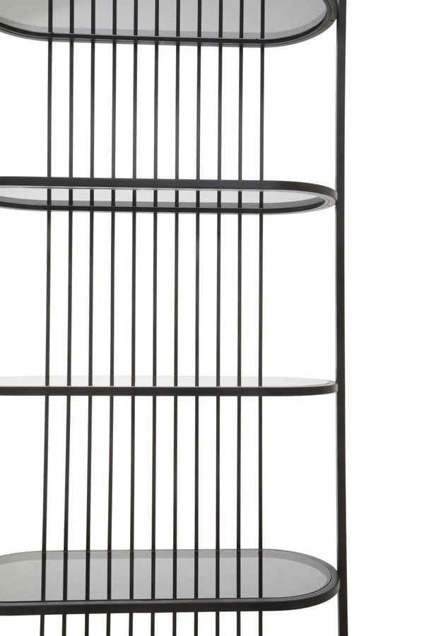 Vogue Five Tier Black Shelf Unit - XShowhome Limited - Xshowhome