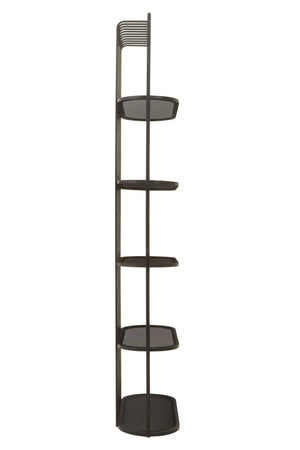 Vogue Five Tier Black Shelf Unit - XShowhome Limited - Xshowhome