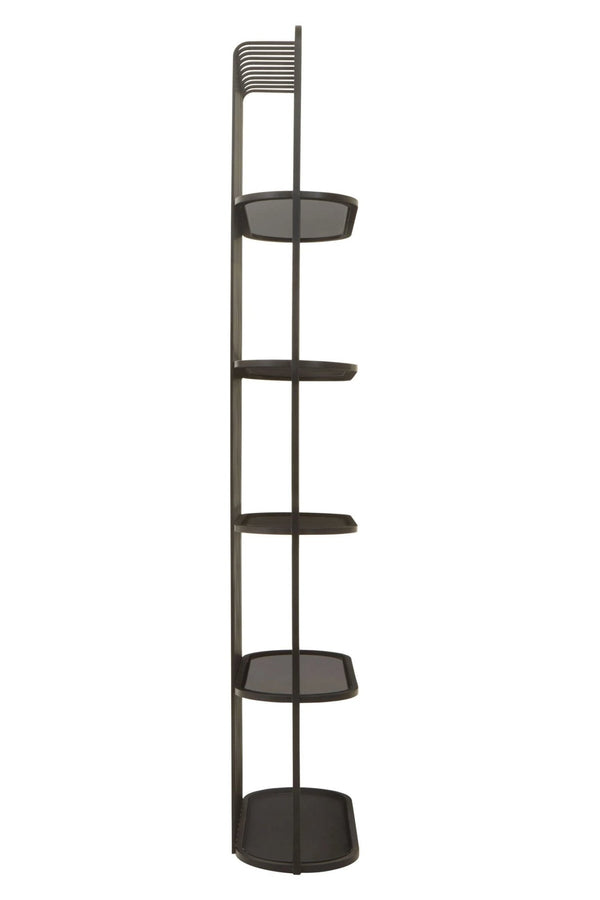 Vogue Five Tier Black Shelf Unit - XShowhome Limited - Xshowhome
