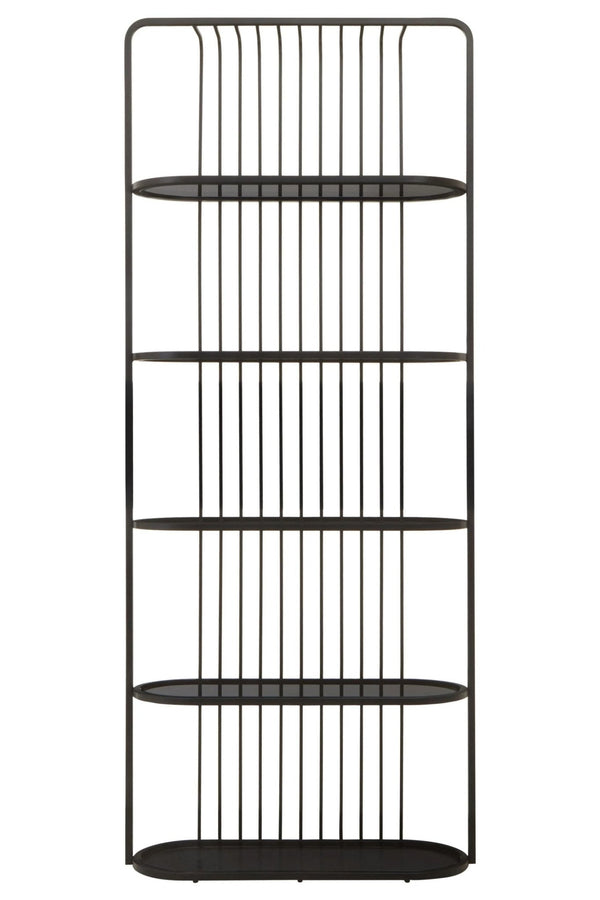 Vogue Five Tier Black Shelf Unit - XShowhome Limited - Xshowhome