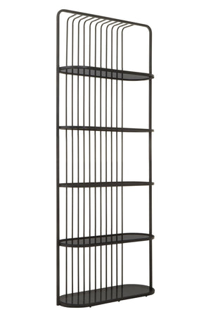 Vogue Five Tier Black Shelf Unit - XShowhome Limited - Xshowhome