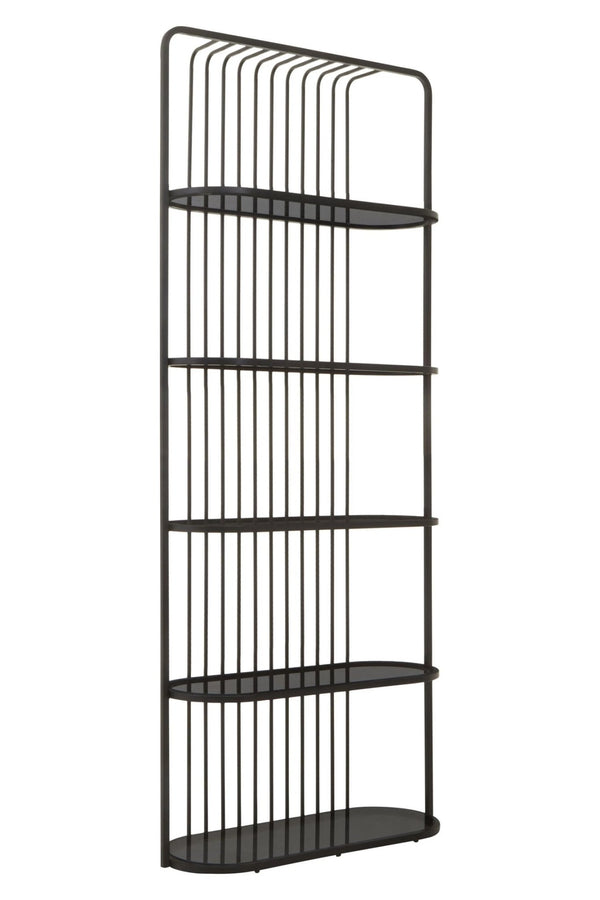 Vogue Five Tier Black Shelf Unit - XShowhome Limited - Xshowhome