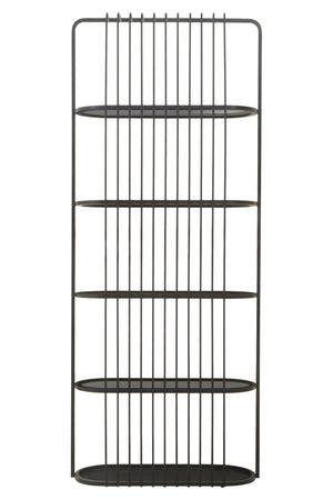 Vogue Five Tier Black Shelf Unit - XShowhome Limited - Xshowhome
