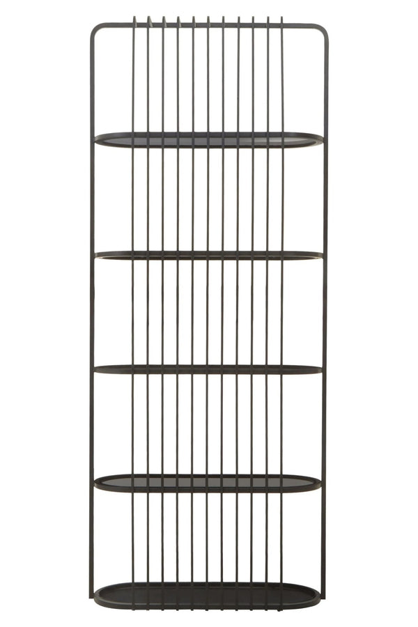 Vogue Five Tier Black Shelf Unit - XShowhome Limited - Xshowhome