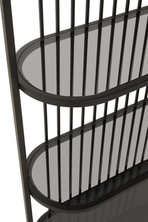 Vogue Five Tier Black Shelf Unit - XShowhome Limited - Xshowhome