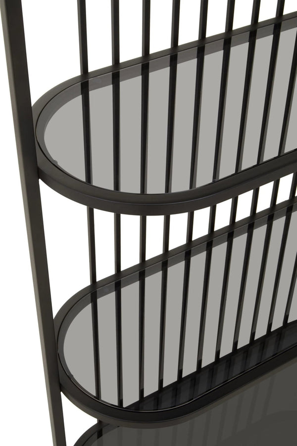 Vogue Five Tier Black Shelf Unit - XShowhome Limited - Xshowhome