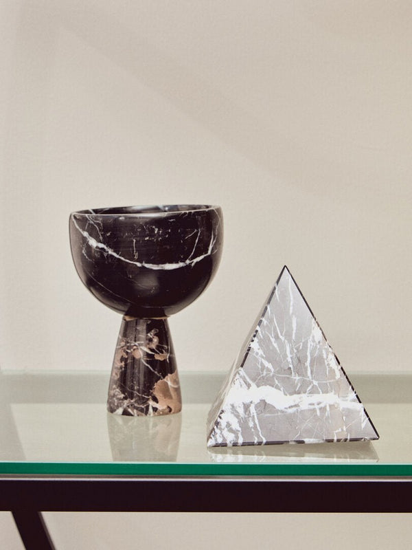 Vogue Left Half Moon Black Shelf Unit - Canwell Interiors Limited - Xshowhome