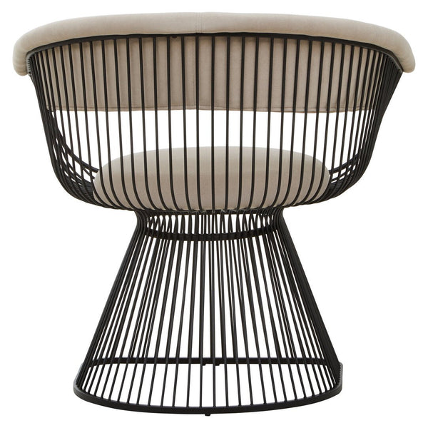Vogue Mink Velvet and Black Frame Chair - Canwell Interiors Limited - Xshowhome