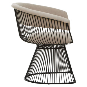 Vogue Mink Velvet and Black Frame Chair - XShowhome Limited - Xshowhome