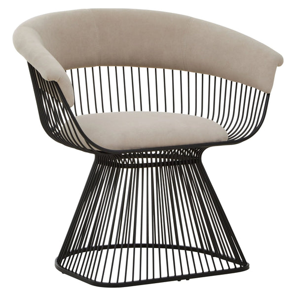 Vogue Mink Velvet and Black Frame Chair - XShowhome Limited - Xshowhome