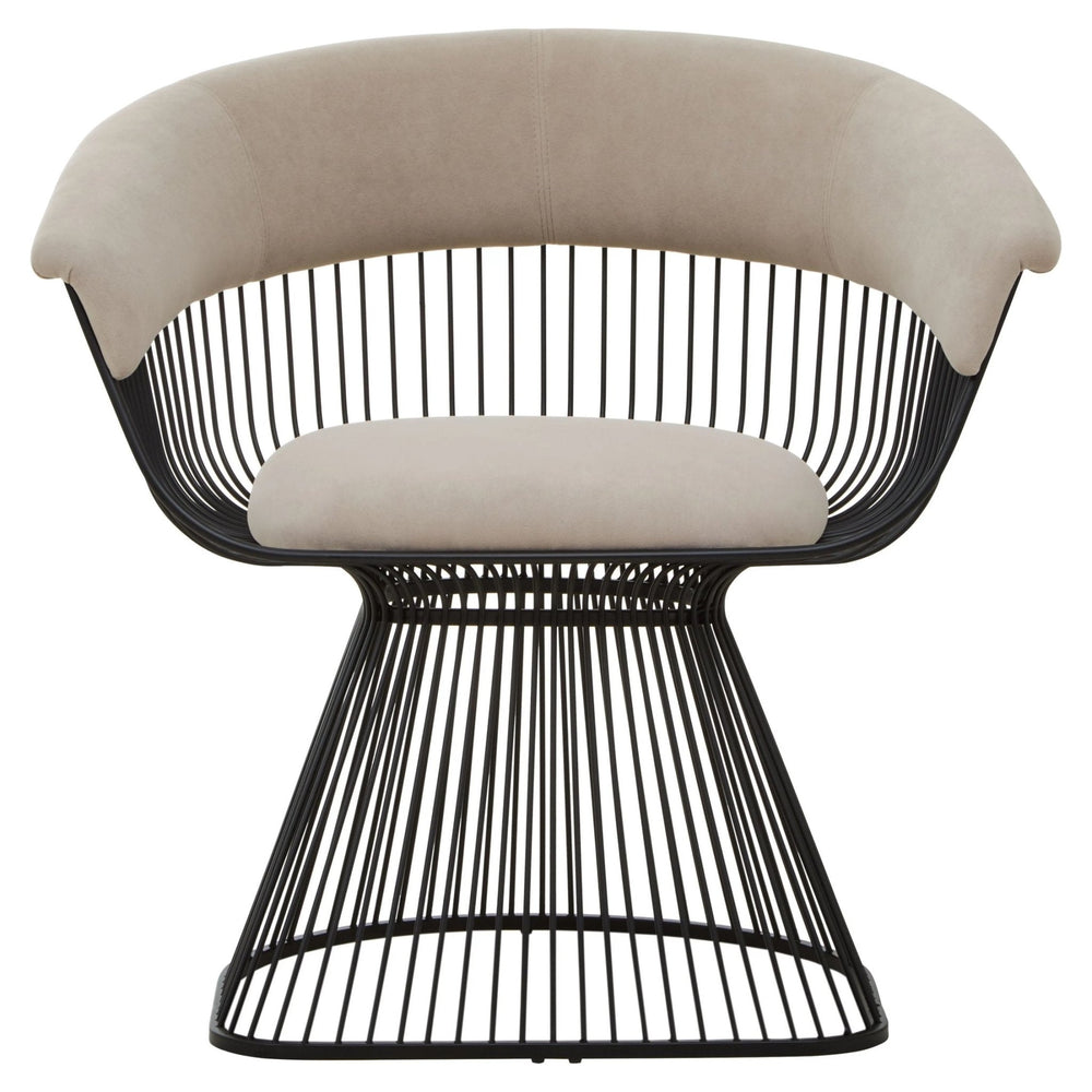 Vogue Mink Velvet and Black Frame Chair - XShowhome Limited - Xshowhome