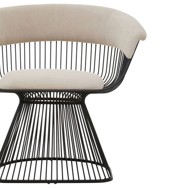 Vogue Mink Velvet and Black Frame Chair - XShowhome Limited - Xshowhome
