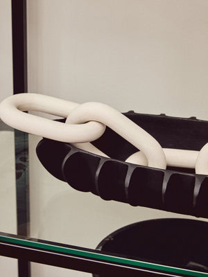 Vogue Right Half Moon Black Shelf Unit - Canwell Interiors Limited - Xshowhome