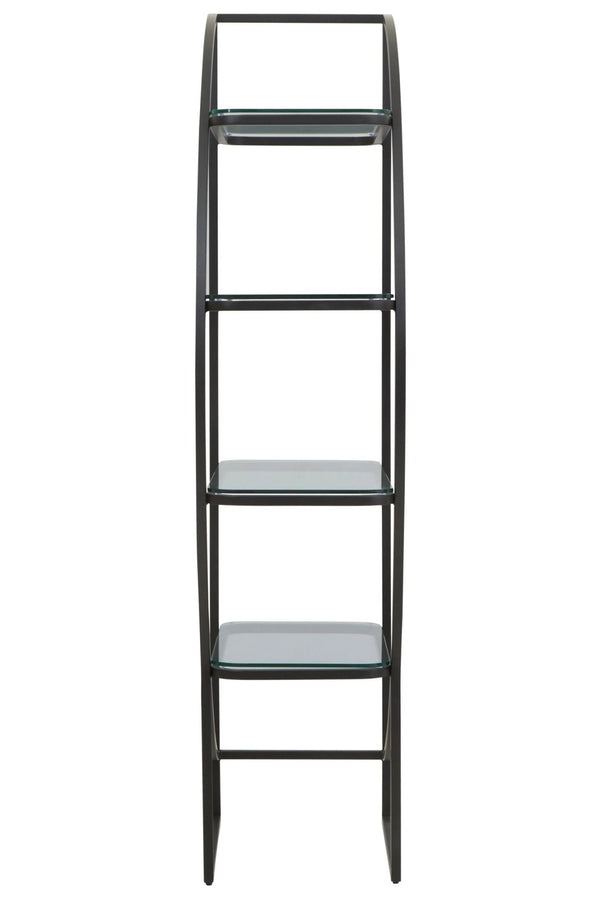 Vogue Right Half Moon Black Shelf Unit - XShowhome Limited - Xshowhome