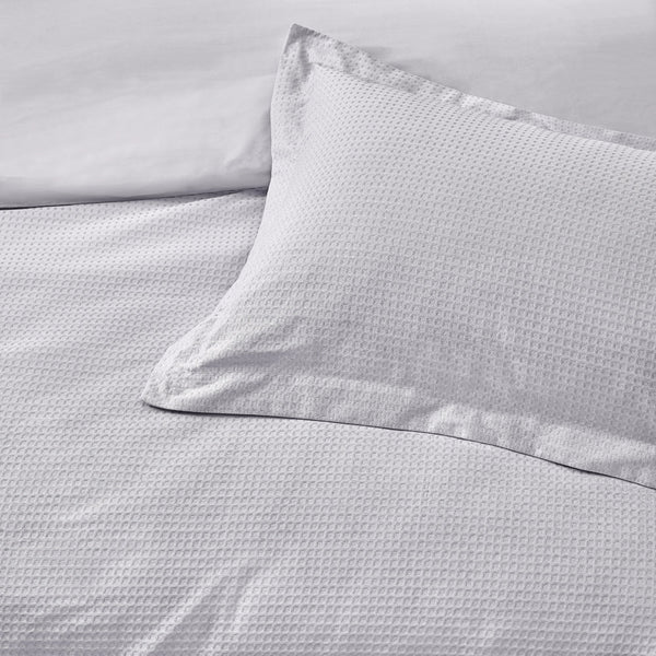Waffle King Size Duvet Set Silver - XShowhome Limited - Riva