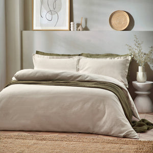 Waffle Single Duvet Set Linen - Canwell Interiors Limited - Riva