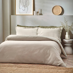 Waffle Single Duvet Set Linen - XShowhome Limited - Riva