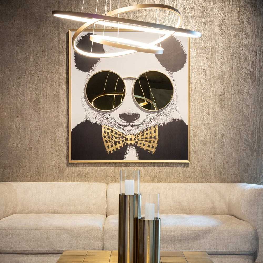 Wall art Panda black/gold - Canwell Interiors Limited - Richmond