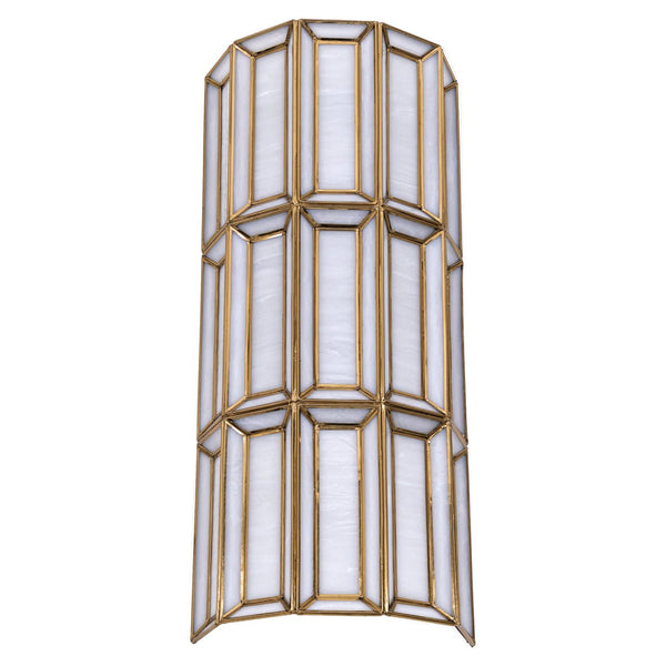 Wall lamp Opal brass antique - Canwell Interiors Limited - Richmond