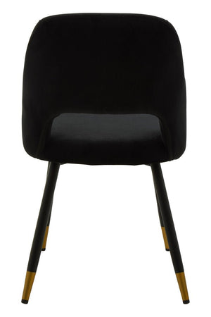 Warren Black Velvet Dining Chair - Canwell Interiors Limited - Xshowhome