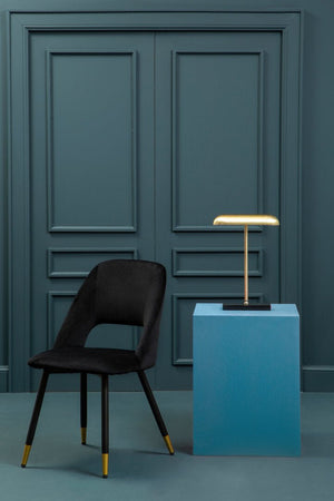 Warren Black Velvet Dining Chair - Canwell Interiors Limited - Xshowhome