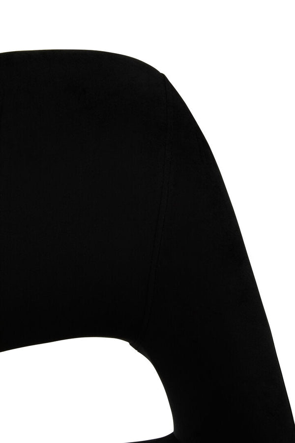 Warren Black Velvet Dining Chair - Canwell Interiors Limited - Xshowhome