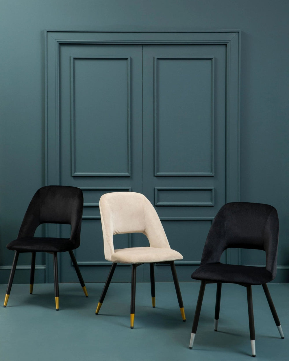 Warren Black Velvet Dining Chair - XShowhome Limited - Xshowhome
