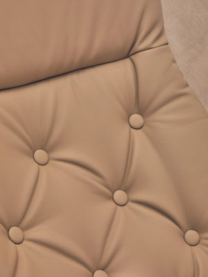 Warrington Mink Leather Effect Recliner And Footstool - XShowhome Limited - Xshowhome