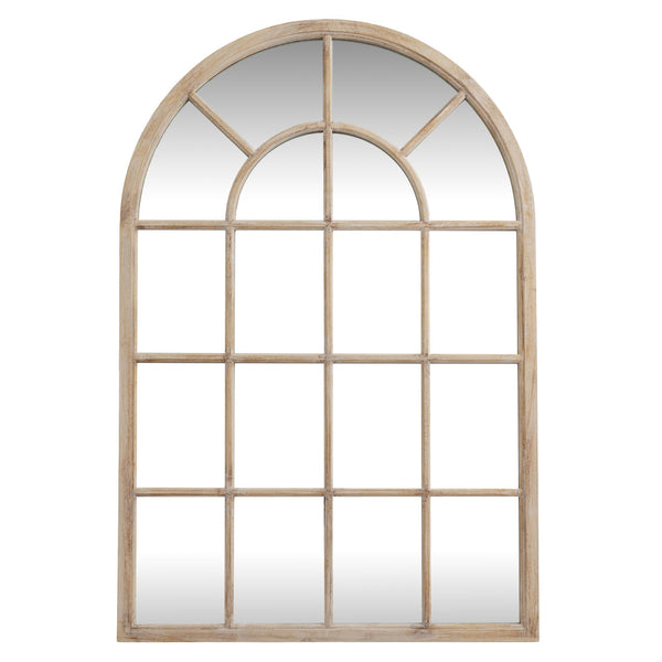Washed Wood Arched Window Mirror - Canwell Interiors Limited - Hills
