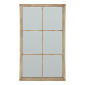 Washed Wood Large Window Mirror - Canwell Interiors Limited - Hills