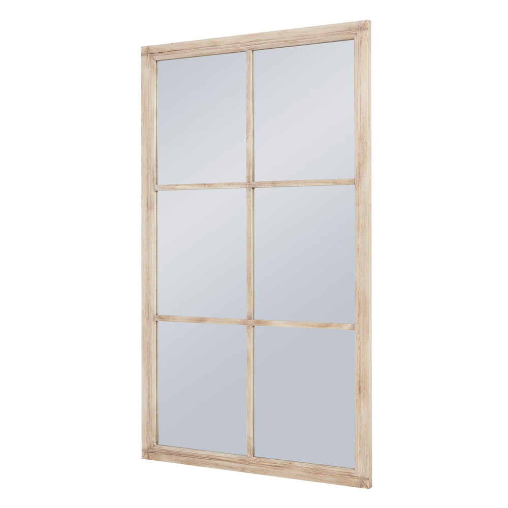 Washed Wood Large Window Mirror - Canwell Interiors Limited - Hills