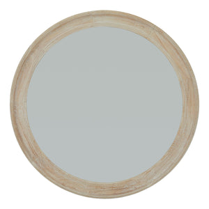 Washed Wood Round Framed Large Mirror - Canwell Interiors Limited - Hills