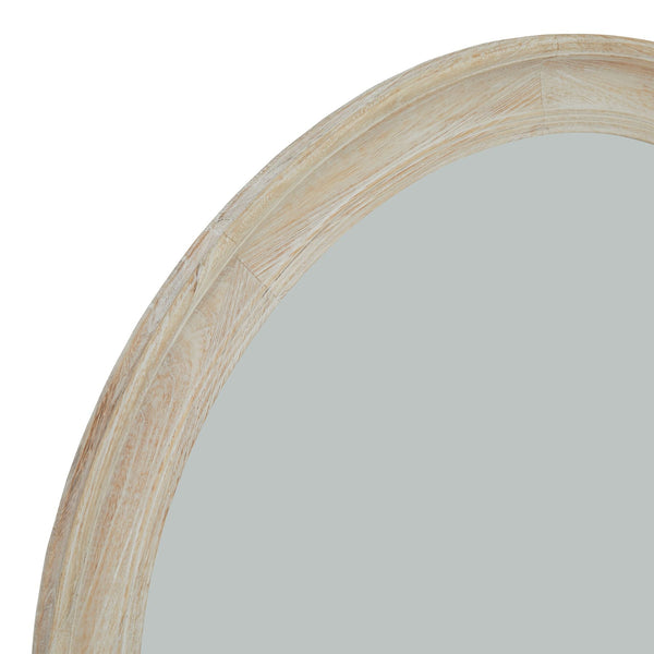 Washed Wood Round Framed Large Mirror - Canwell Interiors Limited - Hills
