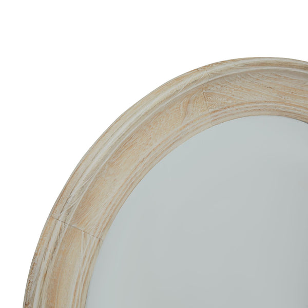 Washed Wood Round Framed Mirror - Canwell Interiors Limited - Hills