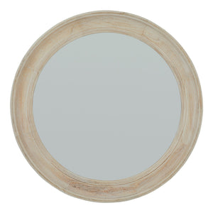 Washed Wood Round Framed Mirror - Canwell Interiors Limited - Hills