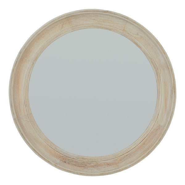 Washed Wood Round Framed Mirror - Canwell Interiors Limited - Hills