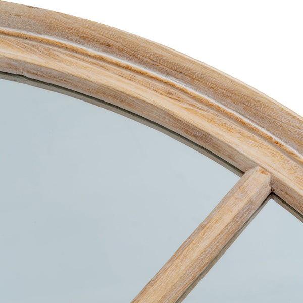 Washed Wood Round Window Mirror - Canwell Interiors Limited - Hills