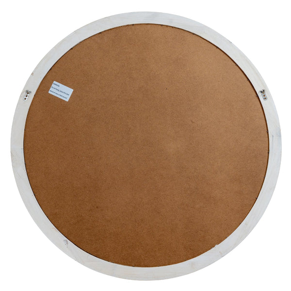 Washed Wood Round Window Mirror - Canwell Interiors Limited - Hills