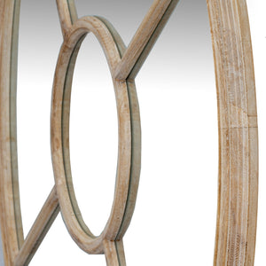 Washed Wood Round Window Mirror - Canwell Interiors Limited - Hills