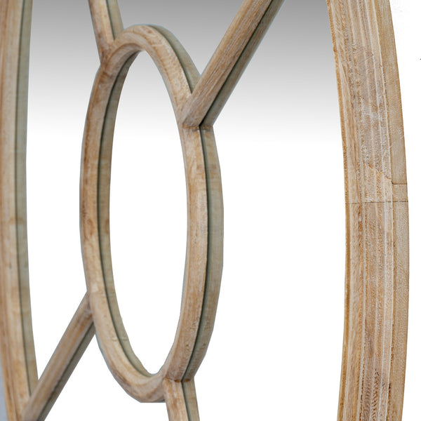 Washed Wood Round Window Mirror - Canwell Interiors Limited - Hills