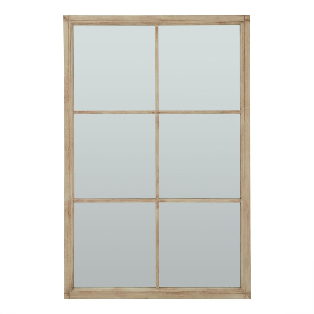 Washed Wood Xl Window Mirror - Canwell Interiors Limited - Hills
