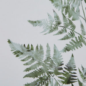 Watercolour Bracken Fern in Washed Wood Frame - Canwell Interiors Limited - Hills
