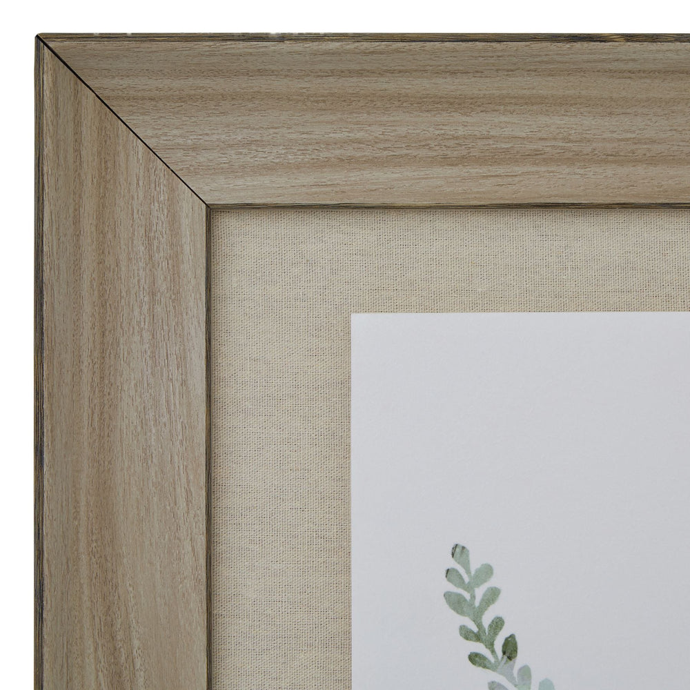 Watercolour Delicate Fern in Washed Wood Frame - Canwell Interiors Limited - Hills