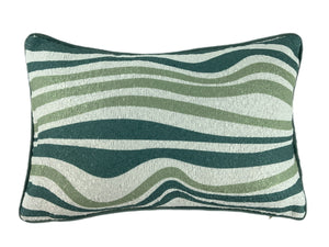 Wave Print on Boucle Seafoam 30x45 - Canwell Interiors Limited - Malini